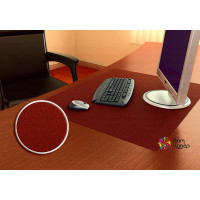 Цветная накладка на стол Desk-Colour с рисунком под кожу (коричневый)