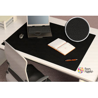 Цветная накладка на стол Desk-Colour с рисунком под кожу (черный)